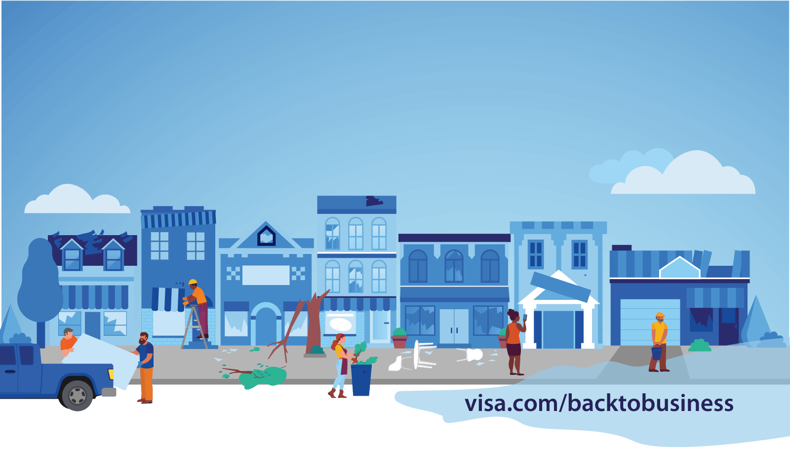 visa back to business infographic