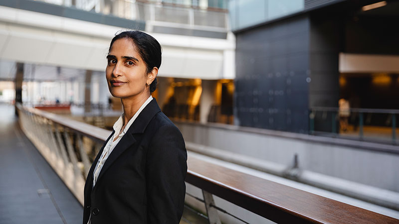 Portrait Of Indian Business Woman Looking At The Camera